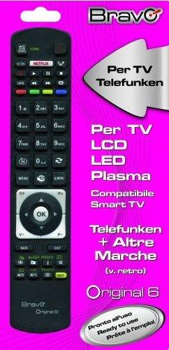 BRAVO  Bravo Original 6 telecomando IR Wireless TV Pulsanti 