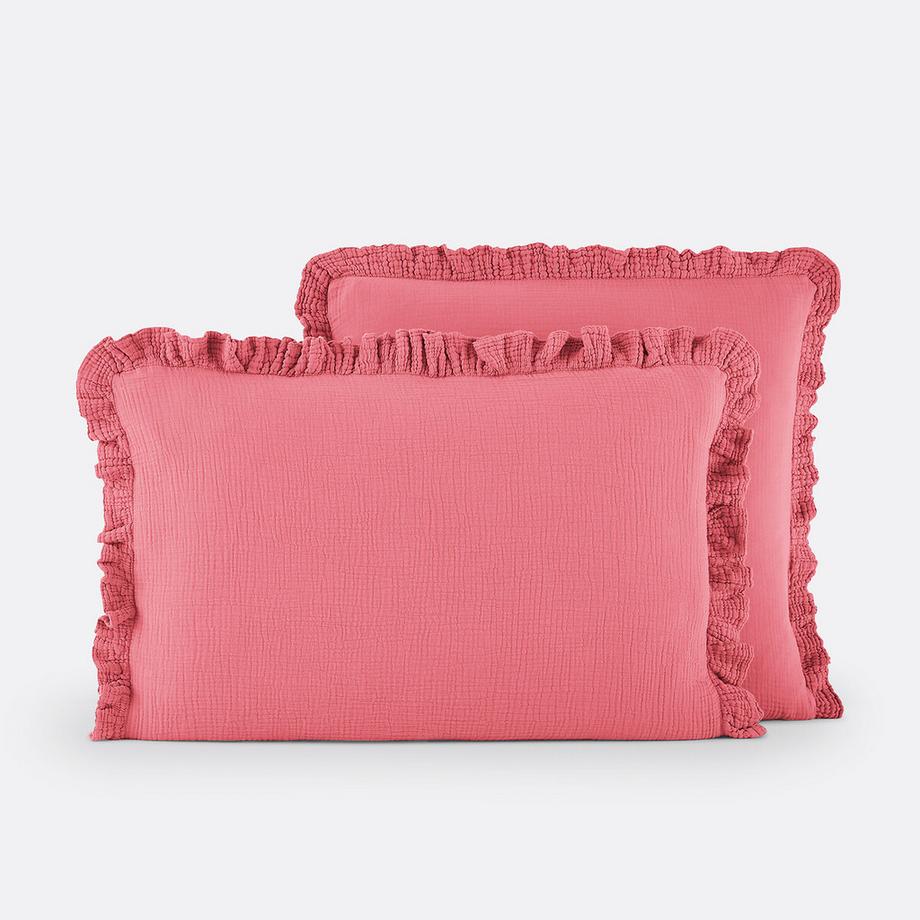 Kinder-Kopfkissenbezug Kumla aus Baumwoll-Musselin