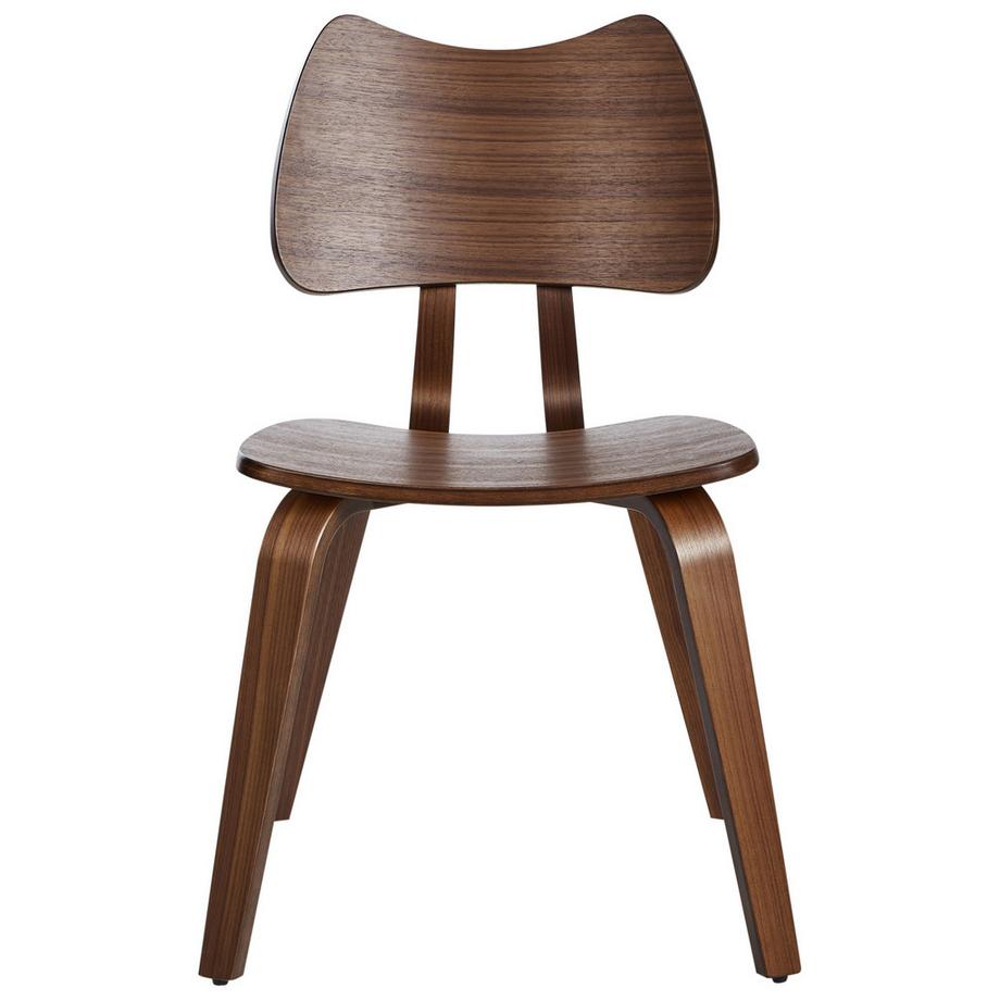 Beliani Lot de 2 chaises de salle à manger en Bois d'hévéa Rétro DIANA  