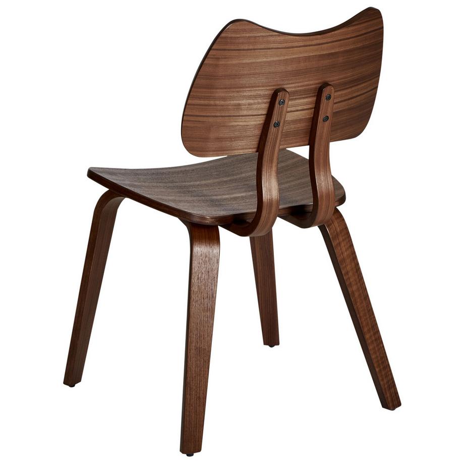 Beliani Lot de 2 chaises de salle à manger en Bois d'hévéa Rétro DIANA  