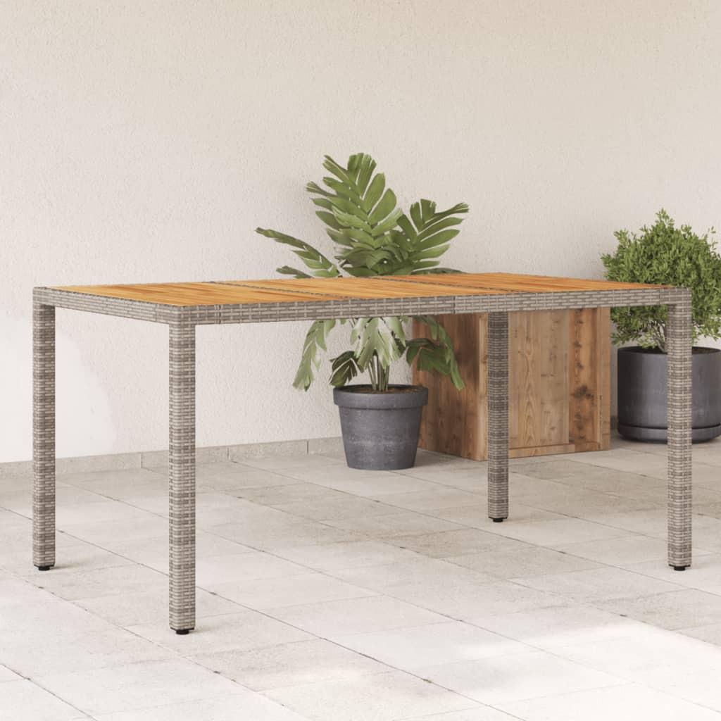 VidaXL Table de jardin rotin synthétique  