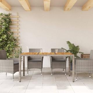 VidaXL Table de jardin rotin synthétique  