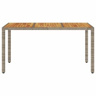 VidaXL Table de jardin rotin synthétique  