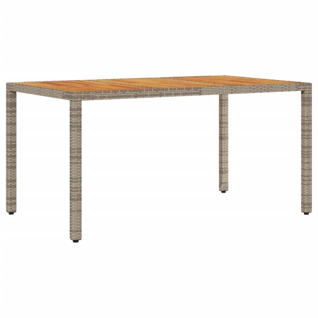 VidaXL Table de jardin rotin synthétique  