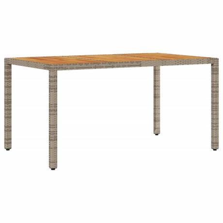 VidaXL Table de jardin rotin synthétique  