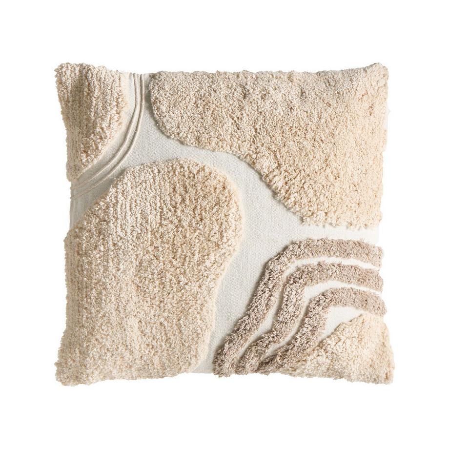 Beliani Dekokissen 3er Set aus Baumwolle Landhausstil ALSTONIA  