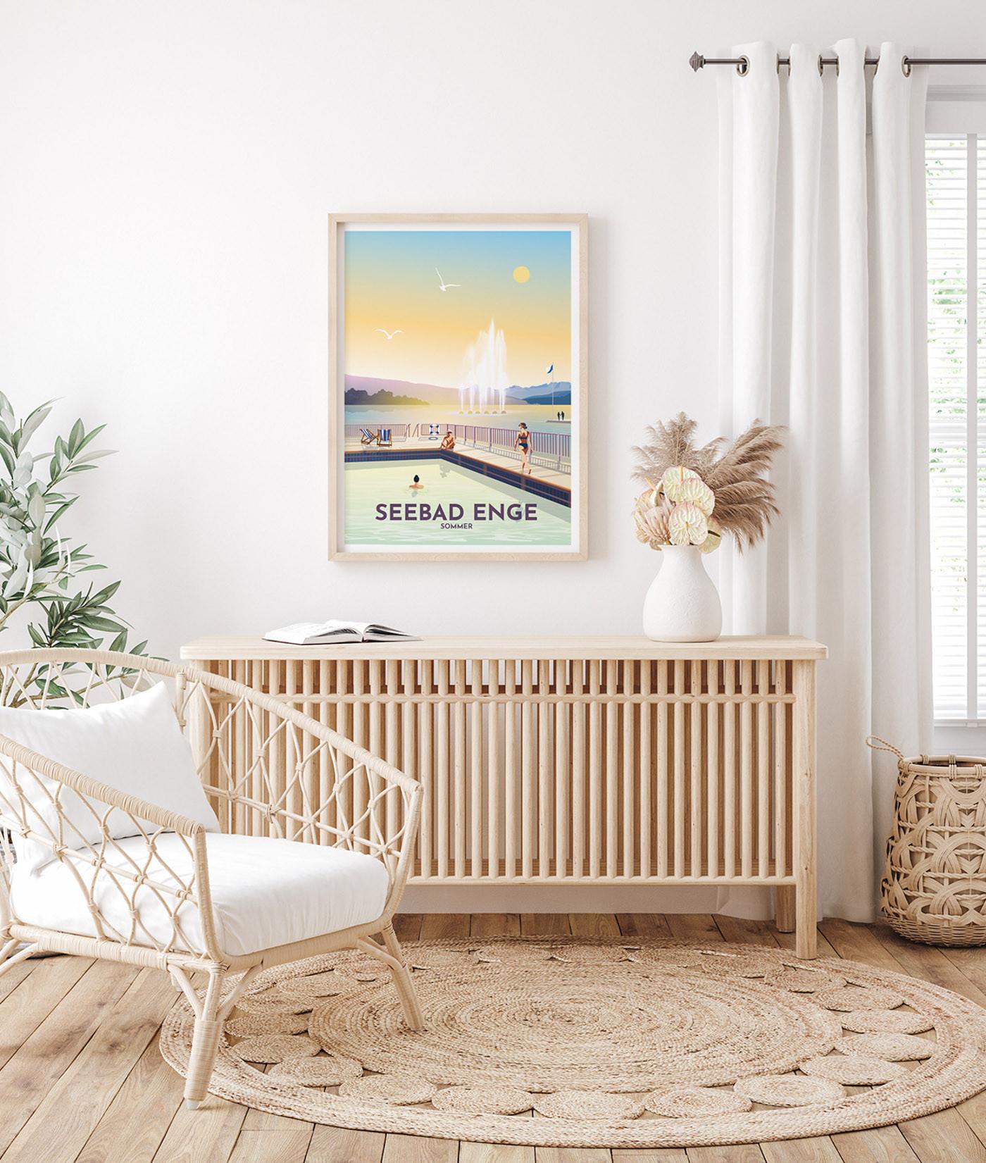 La-Jonx Seebad Enge - Été - Poster  