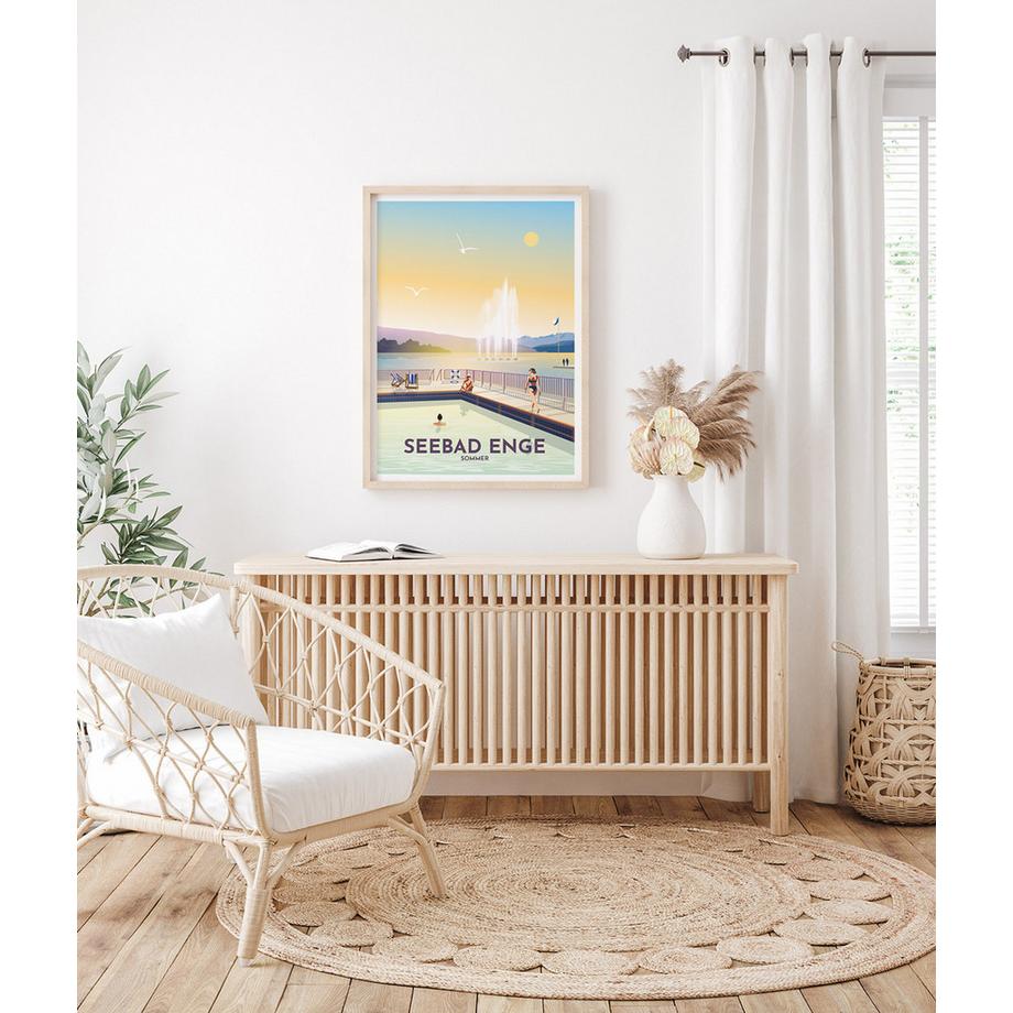 La-Jonx Seebad Enge - Été - Poster  