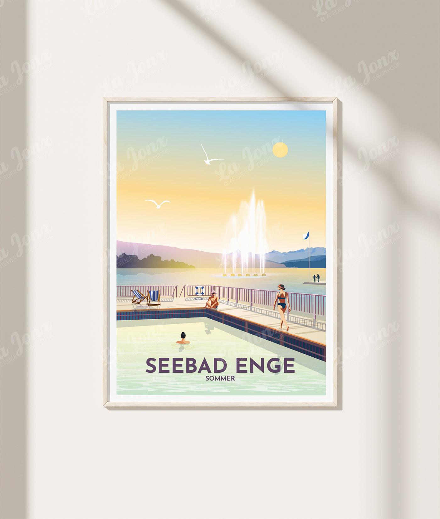 La-Jonx Seebad Enge - Été - Poster  