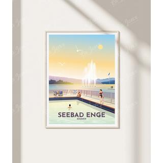 La-Jonx Seebad Enge - Été - Poster  