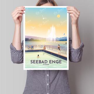 La-Jonx Seebad Enge - Été - Poster  