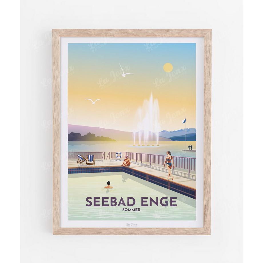 Seebad Enge - Été - Poster