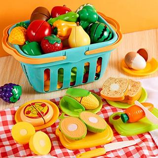 Activity-board  Hölzernes Küche Kinder Spielzeug, Schneiden Sie Obst und Gemüse Magnetspielzeug, Kochen 