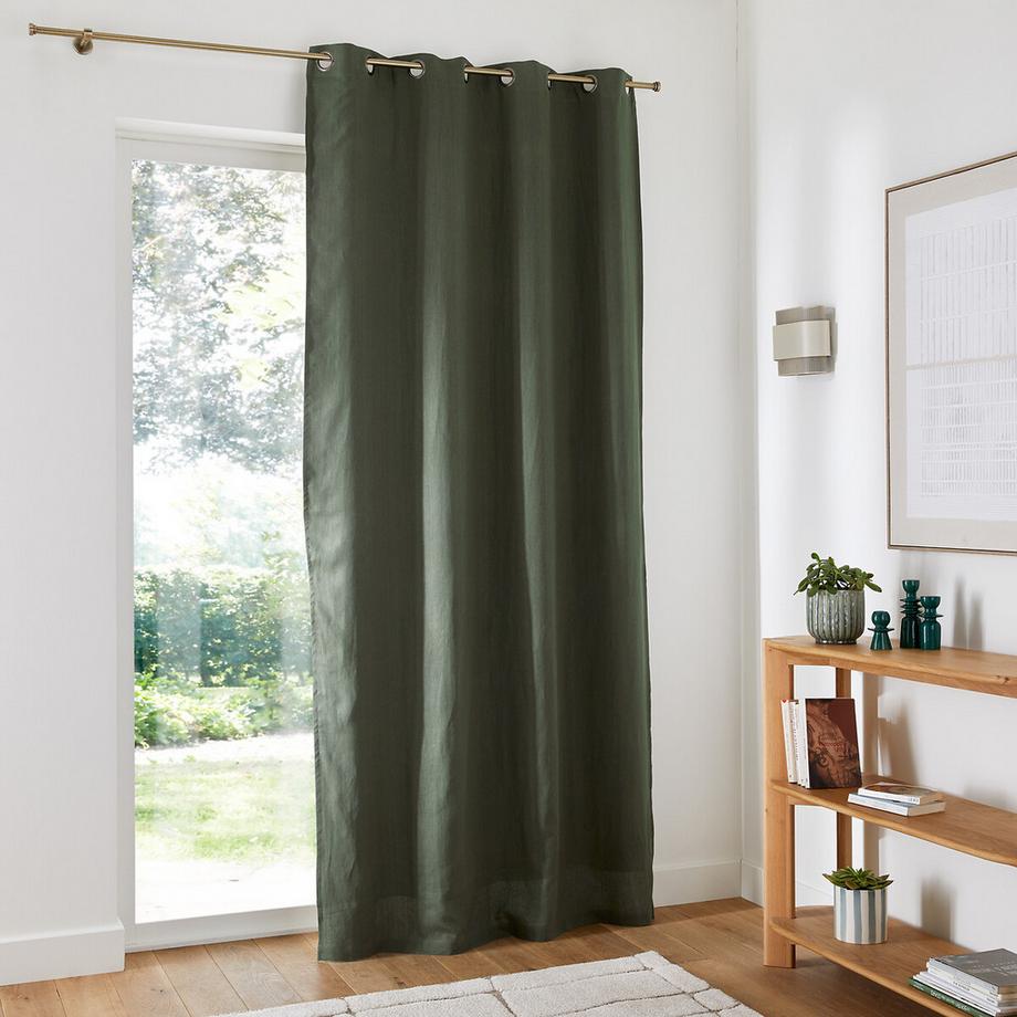 La Redoute Intérieurs  Rideau occultant lin lavé à oeillets Onega 