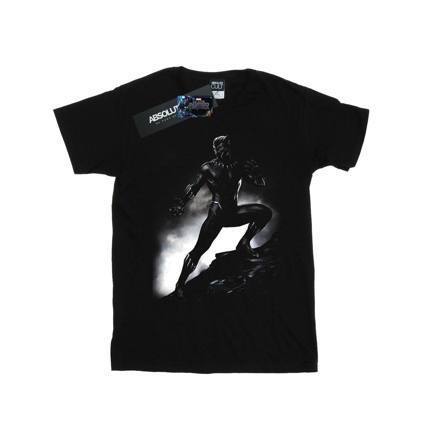 Image of Black Panther Standing Pose Tshirt Unisex Schwarz 140/146