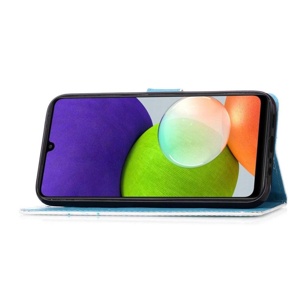 Cover-Discount  Galaxy A22 4G - Custodia in pelle Motivo 