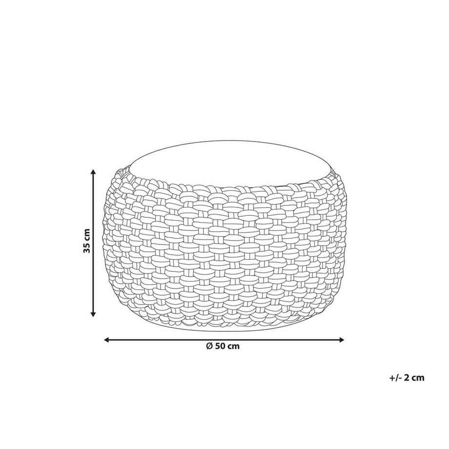 Beliani Pouf en Coton Boho AIZA  