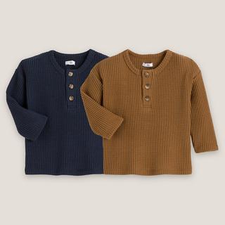 La Redoute Collections  2er-Pack Shirts mit langen Ärmeln 