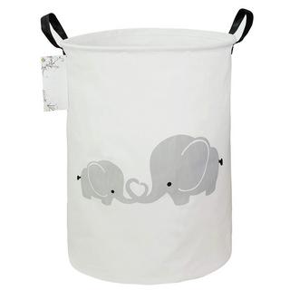 Alopini Wäschekorb für Kinderzimmer Leinen faltbar große Aufbewahrungskörbe  