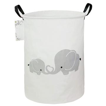 Wäschekorb für Kinderzimmer Leinen faltbar große Aufbewahrungskörbe
