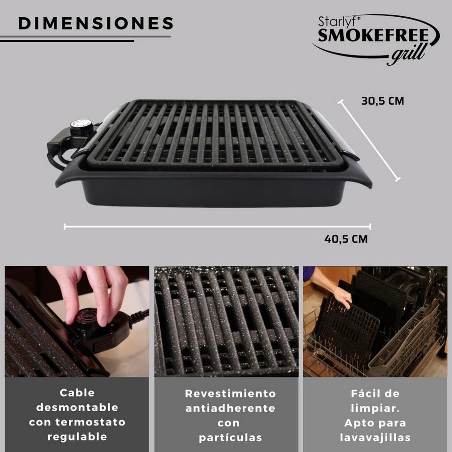 STARLYF STARLYF-Smokefree Grill-Barbecue électrique sans fumée  
