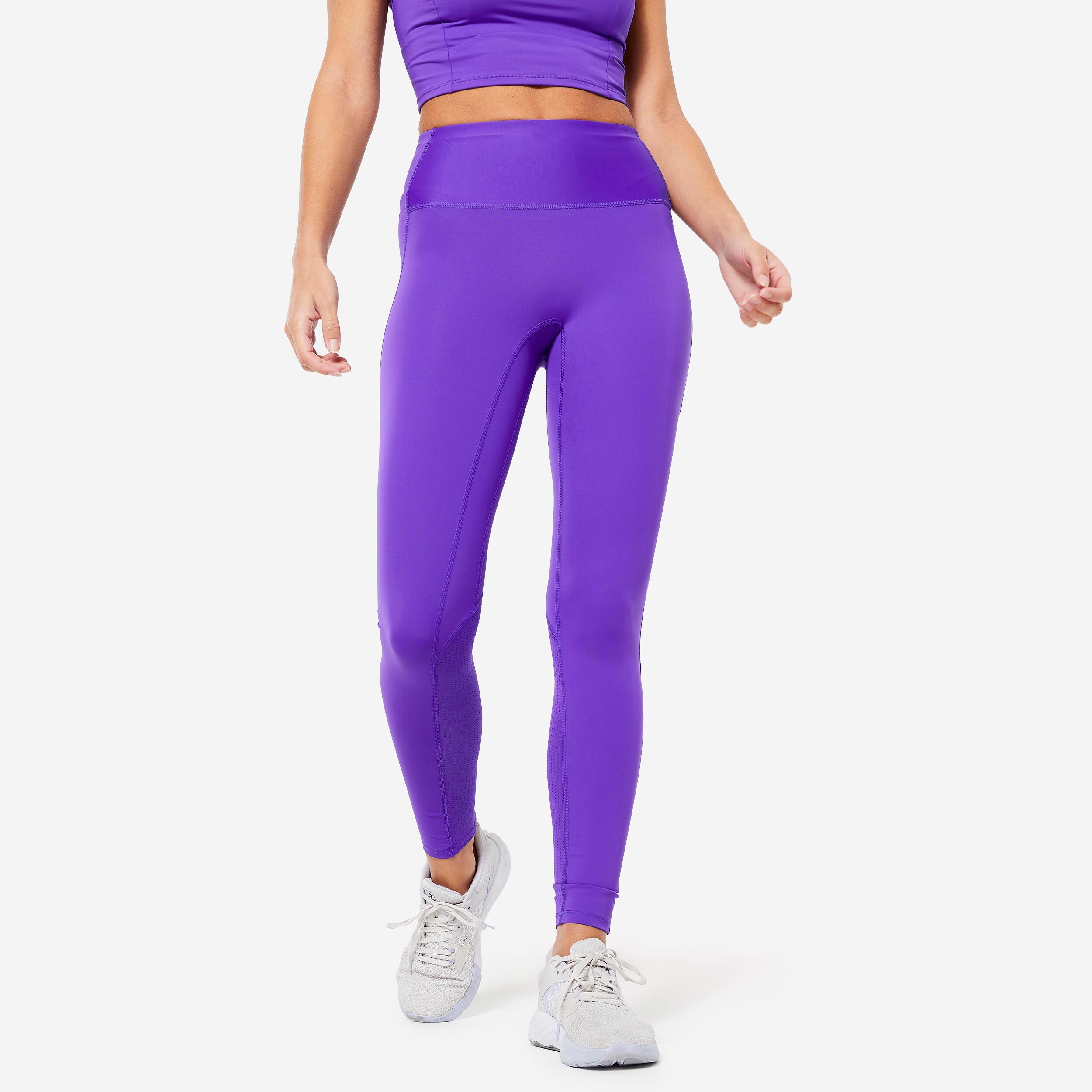 Image of Leggings - Cardio Damen Violett Bedruckt L