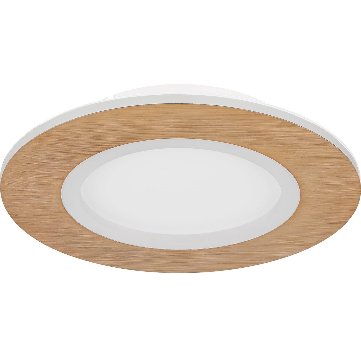 mutoni Plafonnier Clay métal blanc LED  