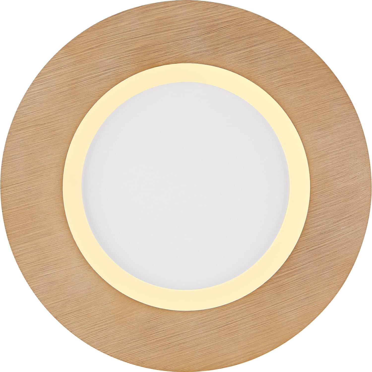 mutoni Plafonnier Clay métal blanc LED  