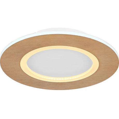 mutoni Plafonnier Clay métal blanc LED  