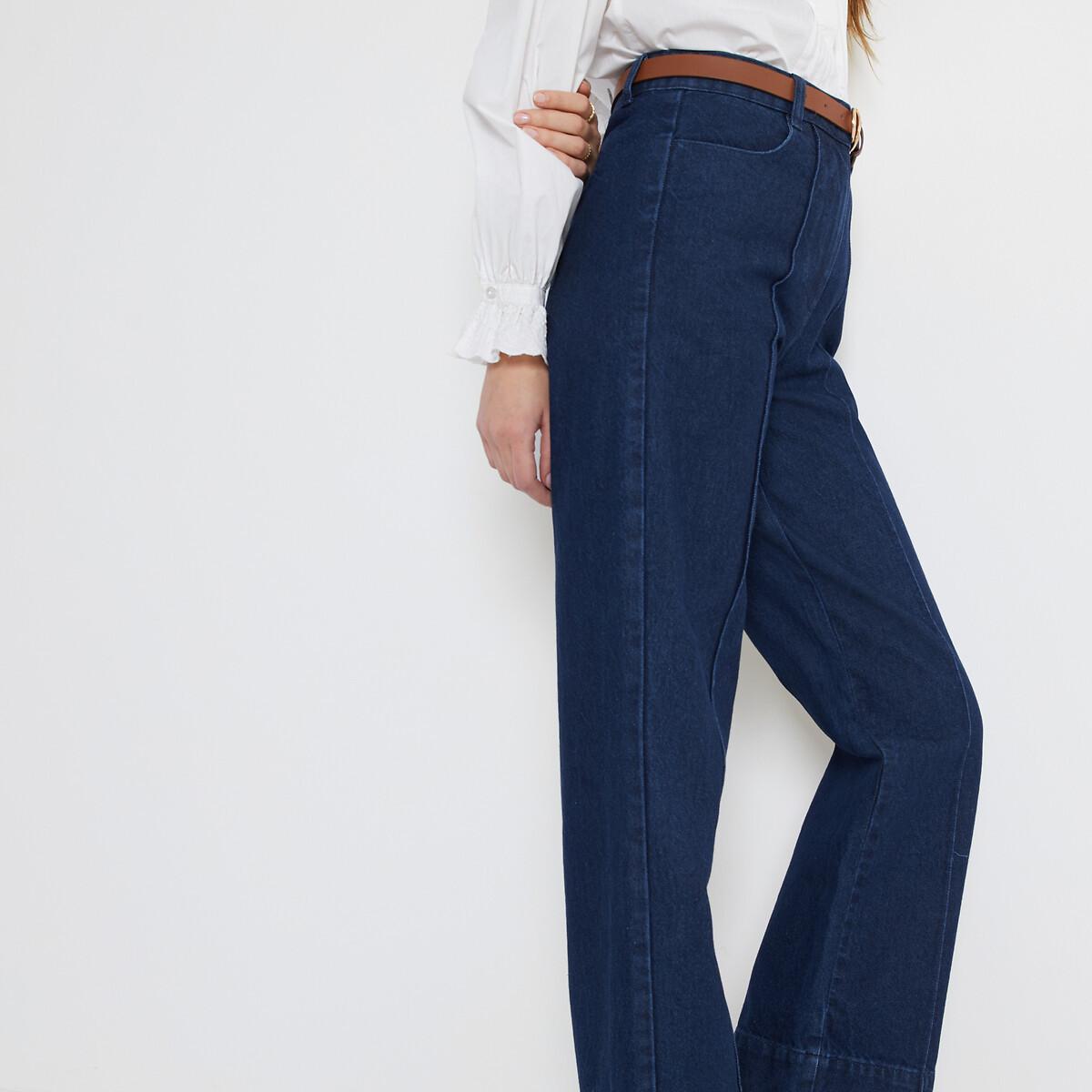 Image of High-waist-jeans Damen Blau 40