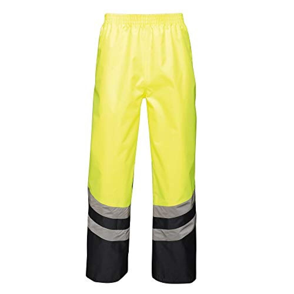 Image of Hivisüberhose Arbeitshose , Warnfarben, Reflektierend Damen Gelb XXL