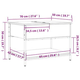 VidaXL Table basse métal  