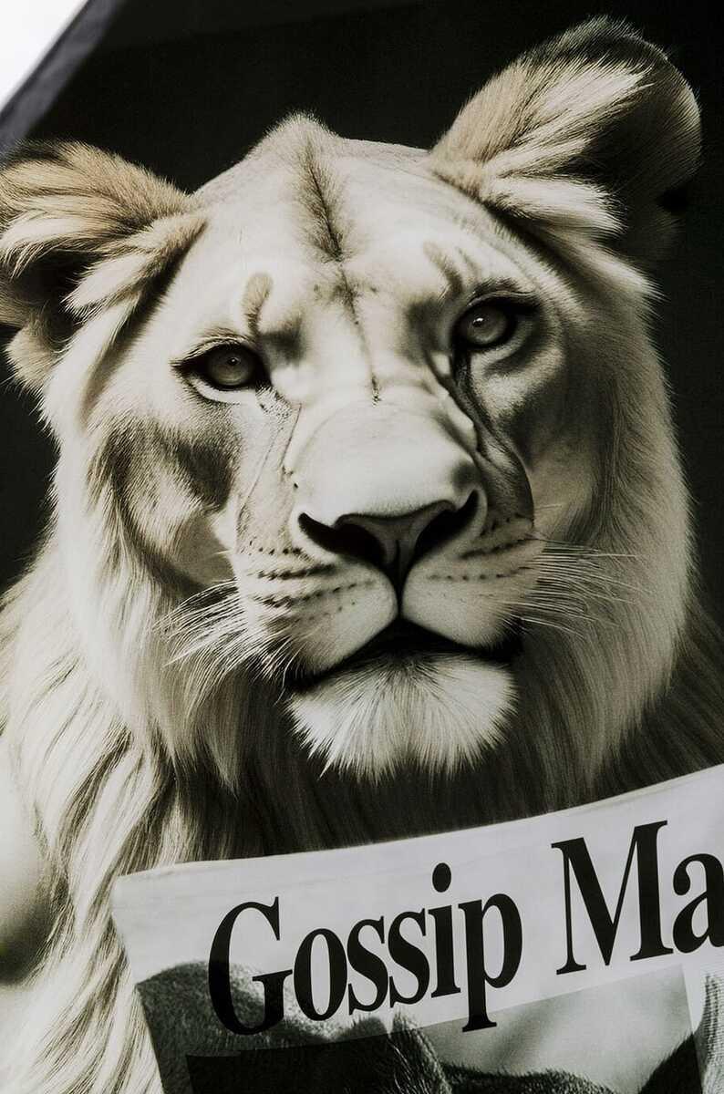 KARE Design Tableau en verre Bath lionne 60x80  