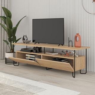 Calicosy TV-Schrank mit 2 Türen und Metallbeinen L150 cm - Dilly  