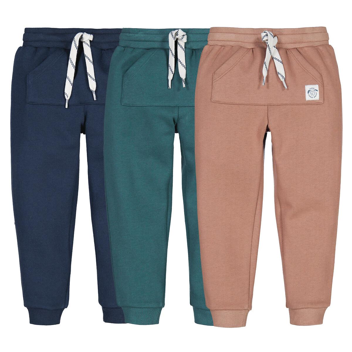 La Redoute Collections  Lot de 3 joggings en molleton 