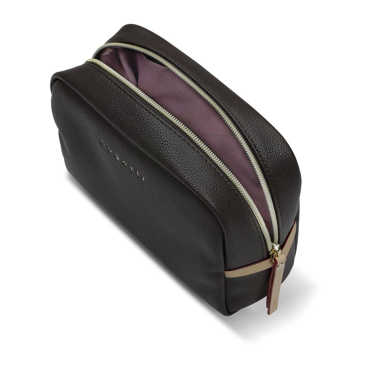 BUGATTI  Ella Kosmetiktasche, brun foncé 