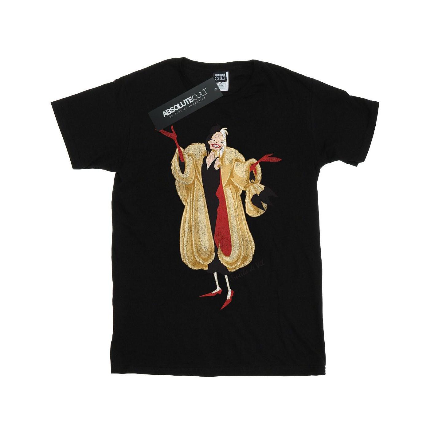 Image of 101 Dalmatians Classic Cruella De Vil Tshirt Jungen Schwarz 140/146