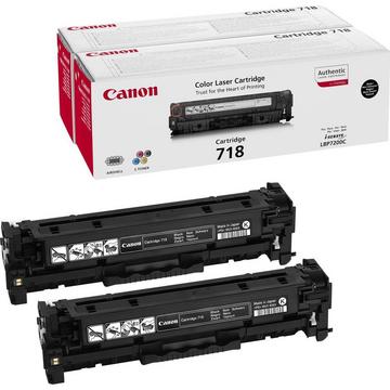 Toner CANON 2662B005 718 Nero Confezione doppia