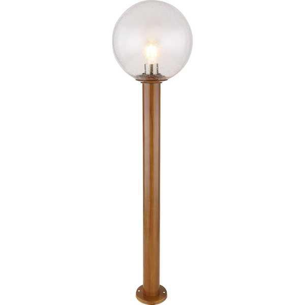 Image of Aussenleuchte Ossy Aluminium Druckguss holzoptik 1xE27 LED Aussenleuchte Ossy Aluminium Druckguss holzoptik 1xE27 LED