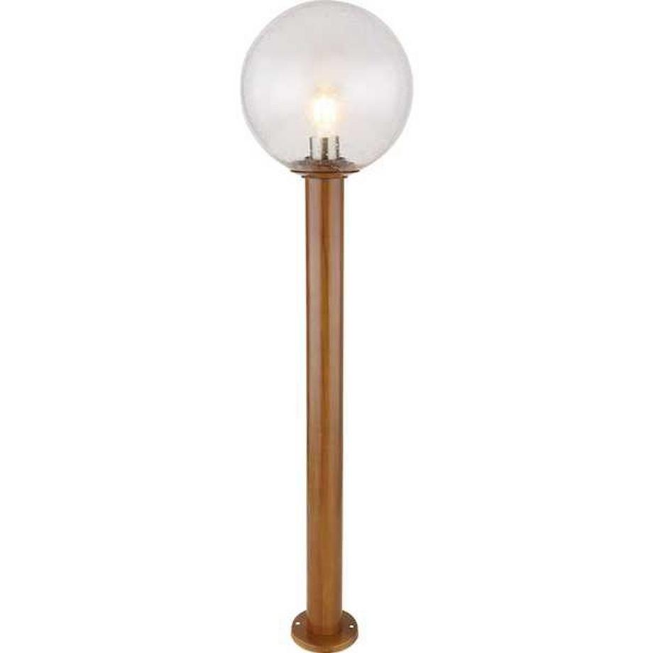 Lampe d'extérieur Ossy aluminium moulé sous pression aspect bois 1xE27 LED