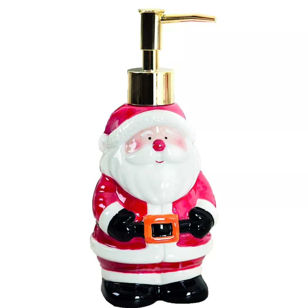 diaqua Seifenspender "Santa Claus 420 ml, Rot/Schwarz/Weiss"