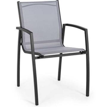 Fauteuil de jardin Hilla anthracite