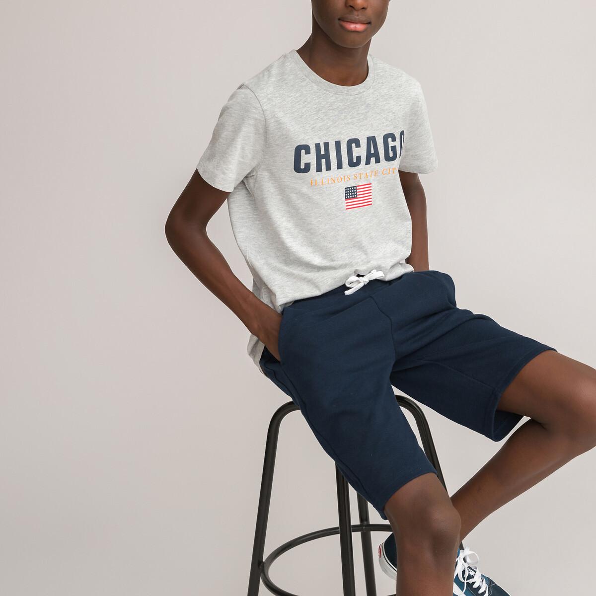 Image of Bermudas Aus Leichter Sweatware Jungen Blau 158/164