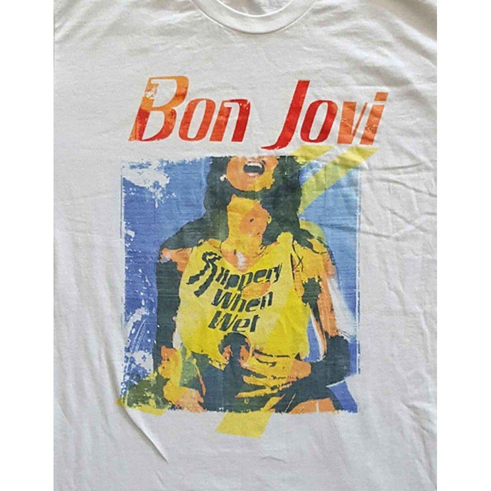 Bon Jovi  Tshirt SLIPPERY WHEN WET ORIGINAL COVER 