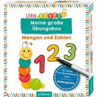 Lernraupe - Meine große Übungsbox Mengen und Zahlen Beurenmeister, Corina (Illustrationen) Copertina rigida 