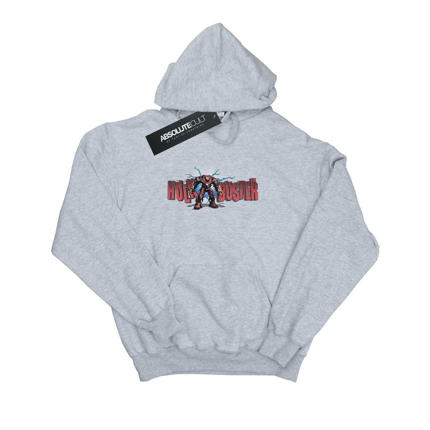 Image of Avengers Infinity War Hulkbuster 2.0 Kapuzenpullover Herren Grau XL
