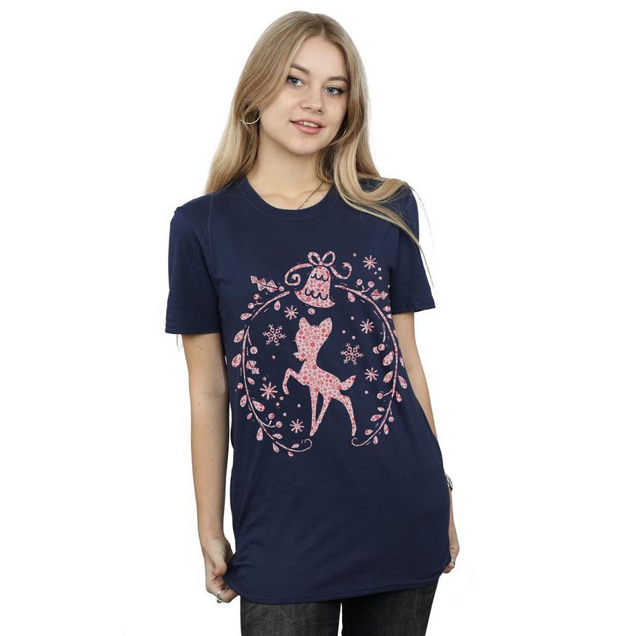 Disney Bambi T-Shirt Couronne de Noël  