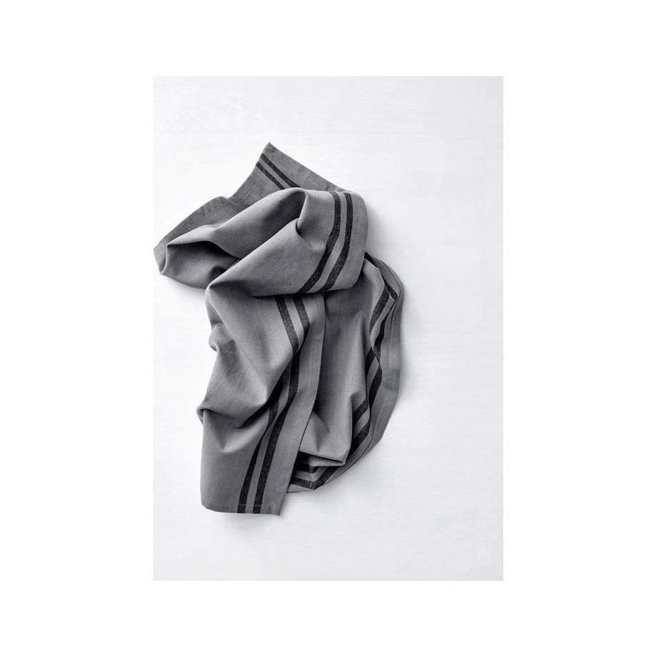 Södahl  Södahl Geschirrtuch-Set Soft, Grau/Schwarz (2 Stk) 