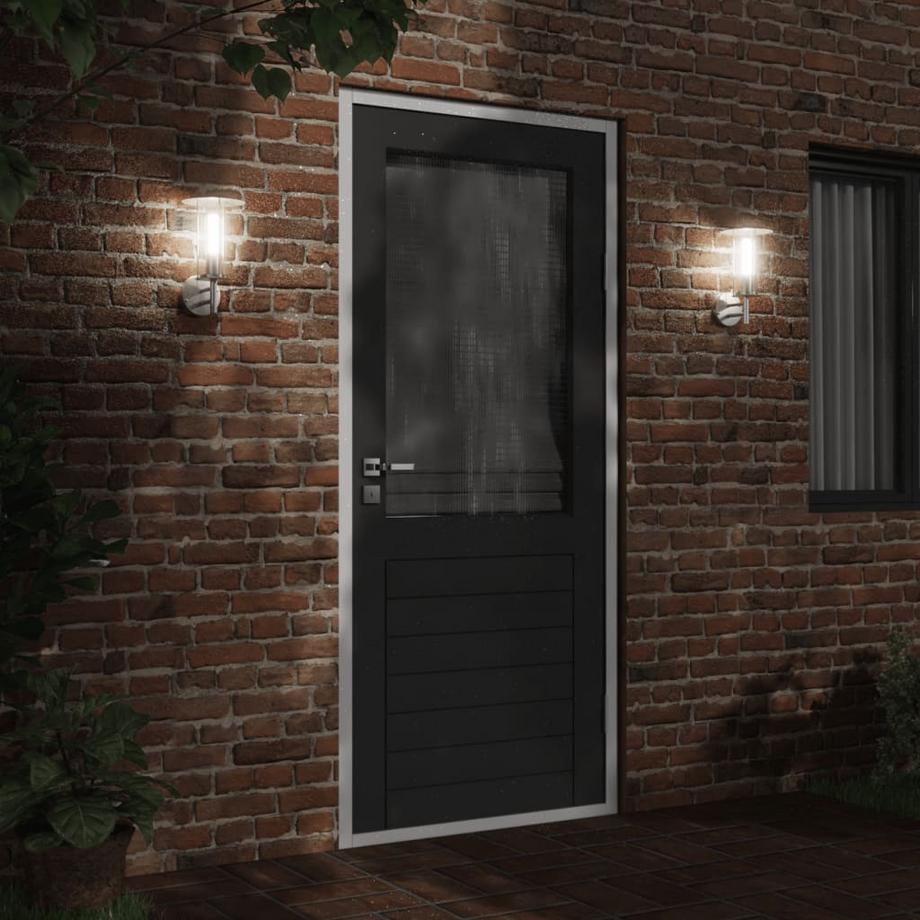 VidaXL Applique murale d'extérieur acier inoxydable  