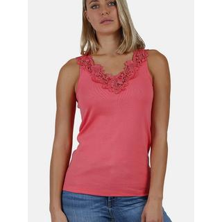 Admas  Tanktop Escote Guipur 